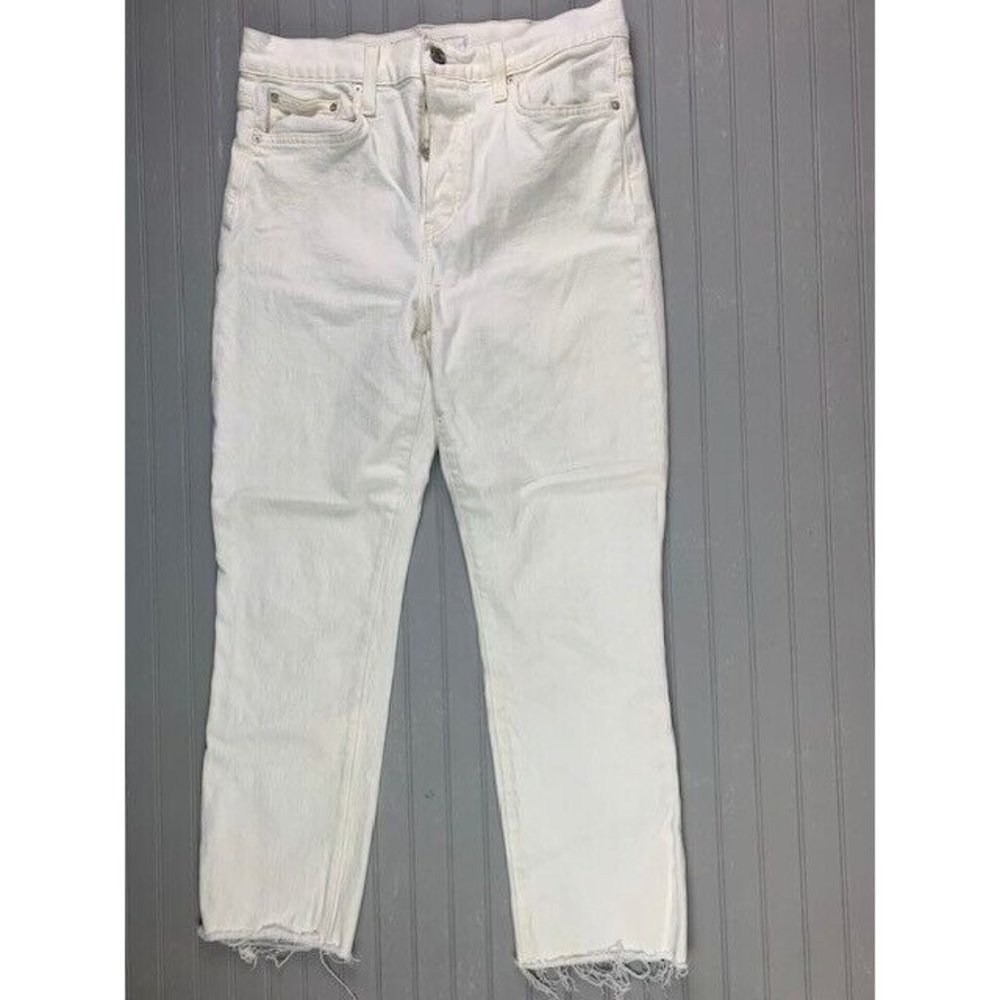Frank & Eileen White Ankle Crop Jeans